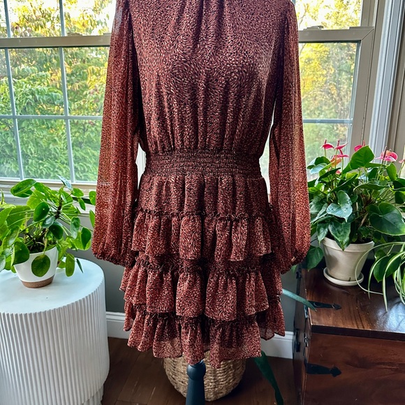New Express Ruffle Dress - size small - Picture 1 of 5
